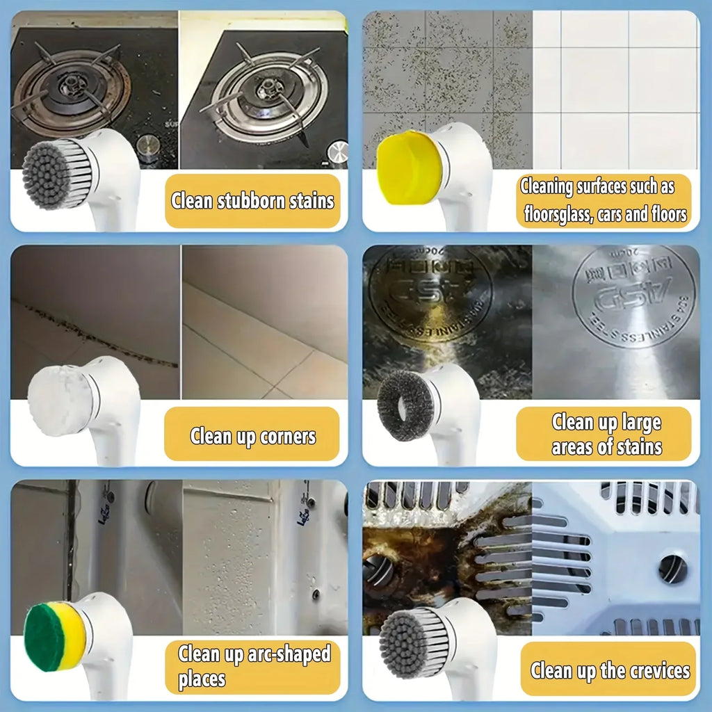 Brosse Électrique de Nettoyage 5-en-1