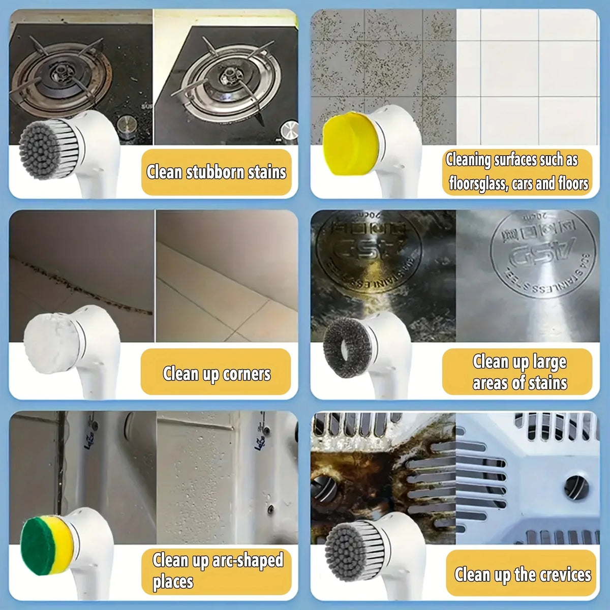Brosse Électrique de Nettoyage 5-en-1