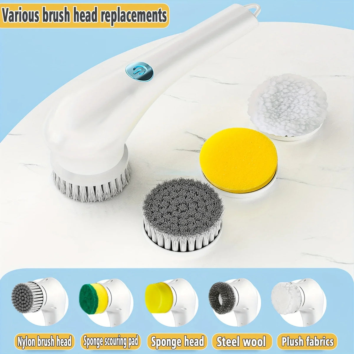 Brosse Électrique de Nettoyage 5-en-1